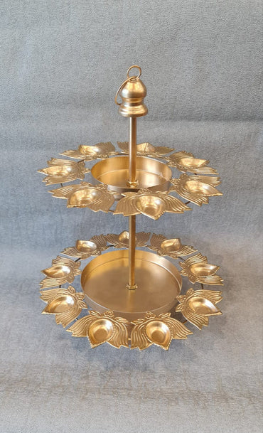 2 layer diya candle stand 9+7 diya ,Modernartmart