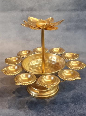 2 layer diya stand size 13 inch height,Modernartmart