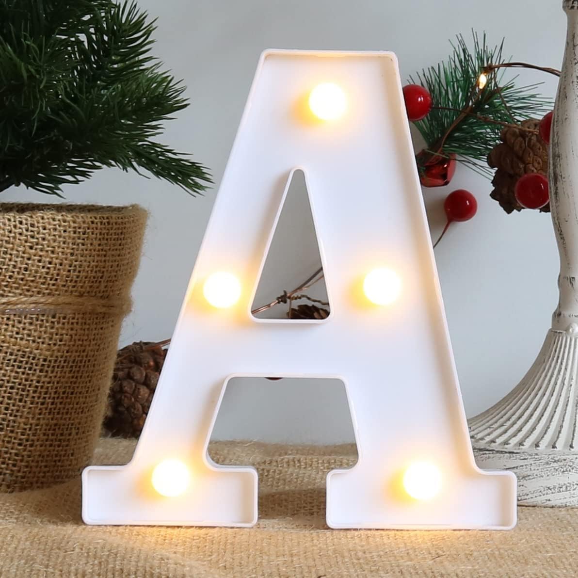 1 pcs 6 inch Marquee Alphabet Shaped Led Light for Home Decoration and Wall Lamp,Modernartmart