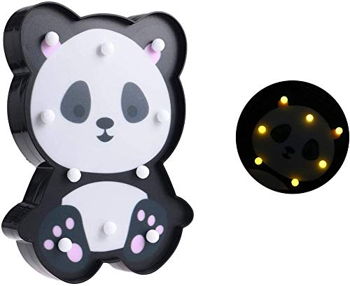 Pack 1 Animal Decoration Panda Marquee Portable LED Night Light ,Modernartmart