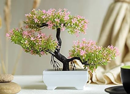 1 Pc Artificial Bonsai Tree with Designer Pot for Home Decor, Room Decorations,modernartmart