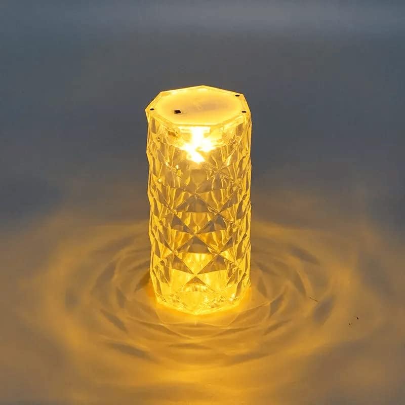 3 Pcs Crystal Flameless and Smokeless Decorative Transparent Candles,Modernartmart