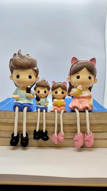 4 pcs Hanging Legs Cute Boy and Girl Home Decor Showpiece,Modernartmart