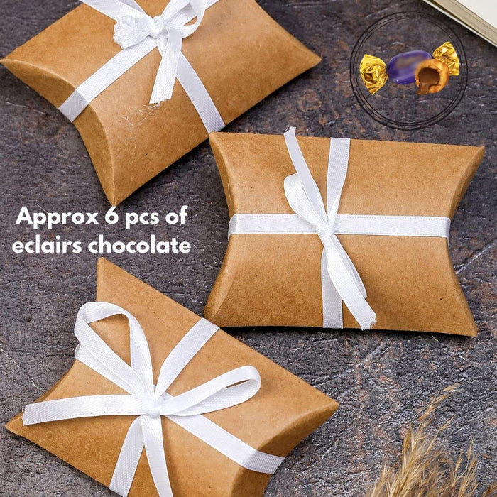 50 pcs Brown Decorative Folding Paper Gift Boxes For Gifting, Chocolates,Modernartmart