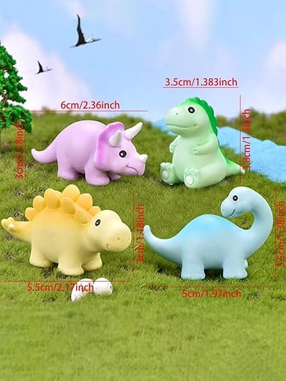 1 Set Dinosaur Miniature Set for Unique Gift, Home, Bedroom,Modernartmart