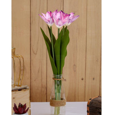 5 Pcs Lily Artificial Flowers Sticks For for Gifting,/Bouquet, Home, Garden,Modernartmart