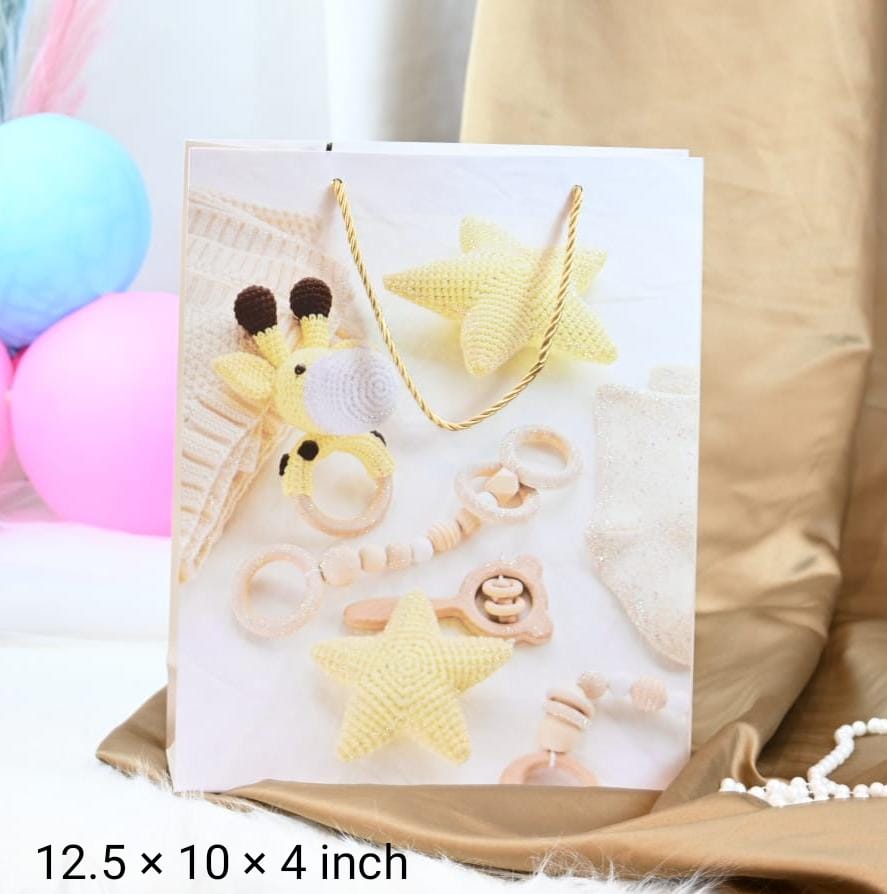 12 pcs Big Gift Bags With Handle Gift Paper bag, gift For Birthday Gifting, Return Gifts,Modernartmart