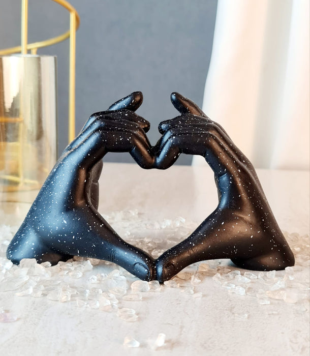 1 pc Heart Shape Resin Showpiece, Love, Home Decor Showpiece,Modernartmart