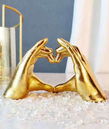 1 pc Heart Shape Resin Showpiece, Love, Home Decor Showpiece,Modernartmart