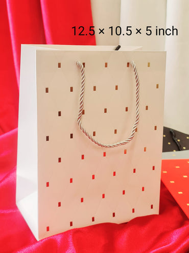 6 pcs Large Paper Bag Goodie Bags With Handle Gift Paper bag, Carry Bags, gift For Valentine Gifting,Modernartmart