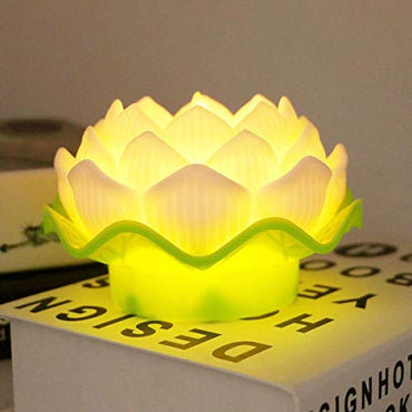 1 pcs Lotus Shape Flame Less Led Candle for Home Decoration,Modernartmart