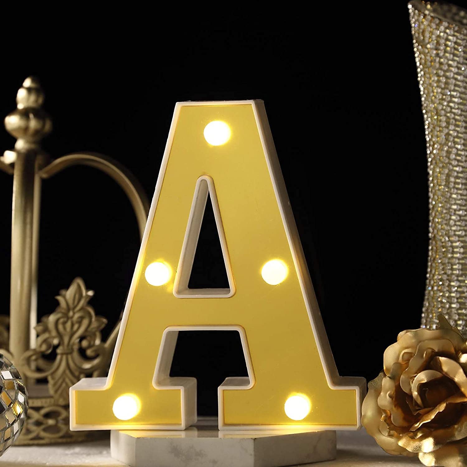 1 pcs Marquee Alphabet Shaped Led Light - Asthetic Decorations Letter Light for Romantic Gift,Modernartmart