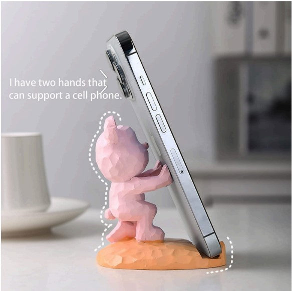 1 Pc Mobile Stand Cool Bear Design Mobile Holder, Fun 3D Cartoon Design,modernartmart