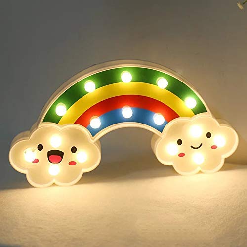 1 Pcs Rainbow Shape Acrylic LED Night Light for Gifting, Room Decor,Modernartmart