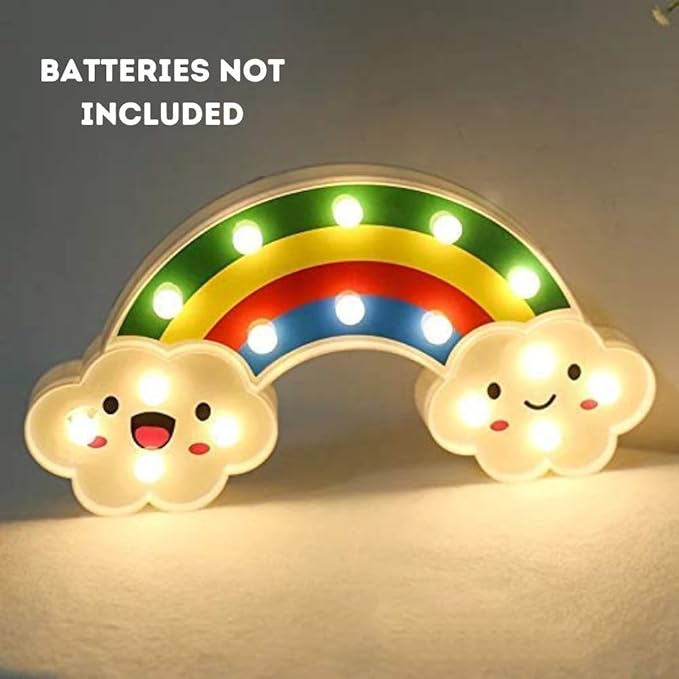 1 Pcs Rainbow Shape Acrylic LED Night Light for Gifting, Room Decor,Modernartmart