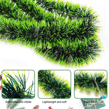 6 Pcs String Garlands Reusable Christmas Garlands for Christmas Tree Decoration ,Modernartmart