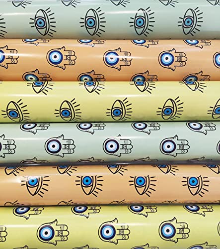 10 Pcs Evil Eye Theme Gift Wrapping Paper for Birthday Packing, Gifting,Wrapping Paper,Moderartmart