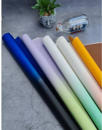 10 Pcs Gradient Gift Wrapping Paper Waterproof Korean Paper Sheets,modernartmart