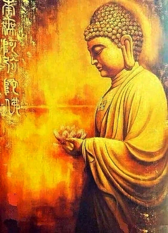 Beauty Of budhha painting, canvas Art Print,Modern art mart