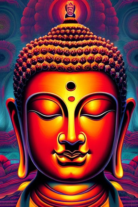 budhha peacefull painting, wall art Print,Modern art mart