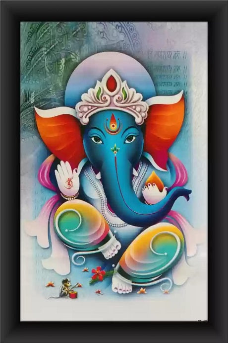 God Ganesha’s Painting Print Inspires Love and Admiration, modern art mart