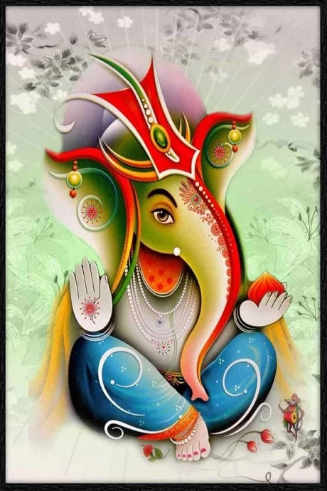 Capturing Ganesha’s Print Essence,large room painting,modern art mart