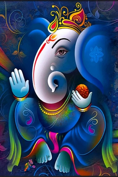 Ganesha-the symbol of prosperity Print,modern art mart