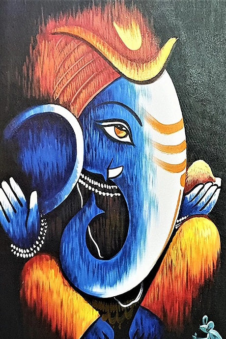 Ganesha Large canvass Painting Print,modern art mart