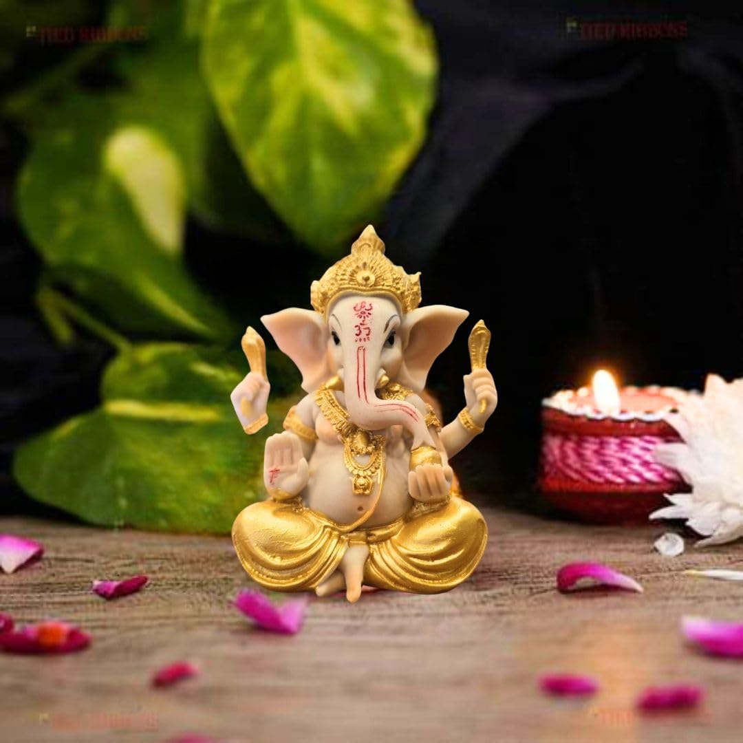 1 Piece Idol Shree Ganesh Murti - Ganesha for Home Decor Ganpati Decoration for Lord Pooja,Modernartmart