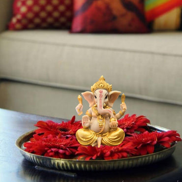 1 Piece Idol Shree Ganesh Murti - Ganesha for Home Decor Ganpati Decoration for Lord Pooja,Modernartmart