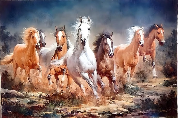 horse painting Print large canvas painting,wall painting,acrylic painting