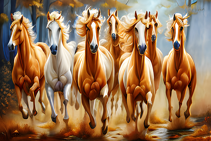 Horse canvas art , canvas painting Print , modern art mart,visual art work