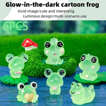 1 Set Frog Miniature Set for Home, Bedroom, Living Room,Modernartmart