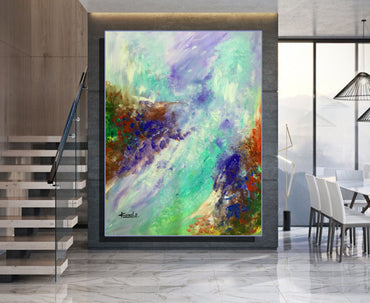 Large Abstract Art-Original Painting Print,Abstract Wall Canvas